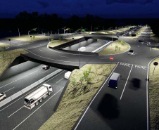 Localizado a poucos metros do Aeroporto Municipal Orlando de Carvalho e do Parque Industrial, o trevo vai dar lugar a um viaduto de duas alças. 