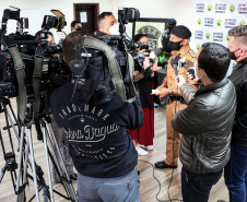 Curitiba, 28 de abril de 2021. Coletiva de Imprensa Operação Kemuri