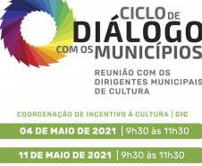 A Secretaria da Comunicação Social e da Cultura e a Superintendência-Geral da Cultura realizam nesta terça-feira, das 9h30 às 11h30, mais um Ciclo de Diálogo com os Municípios.  -  Curitiba, 03/05/2021  -  Foto: SECC