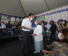 O governador Carlos Massa Ratinho Junior inaugura nesta segunda-feira (3), o  viaduto Prefeito Marcelo Puppi e  passarela William Haj Mussi, no Km 109 da BR-277, nas proximidades do Cercadinho em Campo Largo.  03/05/2021 - Foto: Geraldo Bubniak/AEN