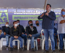 O governador Carlos Massa Ratinho Junior inaugura nesta quinta-feira (6) as obras de pavimentação asfáltica da Estrada Municipal do Distrito Águas de Jurema, em Iretama, no Centro do Estado. São 3 quilômetros entre a PR-462 e ponte dois do Rio Formoso. O investimento é de R$ 1,7 milhão
Foto Gilson Abreu/AEN