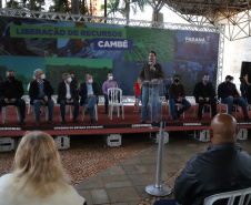 O município de Cambé, no Norte do Estado, vai receber 434 novas casas. O anúncio foi feito pelo governador Carlos Massa Ratinho Junior nesta quinta-feira (13) no mesmo evento que liberou R$ 3 milhões para o município. - Cambé, 13/05/2021  -  foto: Ari Dias/AEN