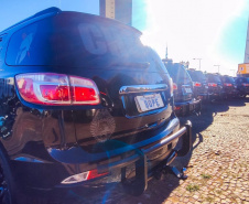 As equipes policiais do Batalhão de Operações Especiais (BOPE), treinadas para dar suporte às unidades de área da PM nas ocorrências de maior periculosidade estão na região de Cascavel nesta semana. A Operação Pronta Resposta IV foi lançada nesta terça-feira (18/05), no Centro da cidade, com a participação do Subcomandante-Geral da PM, coronel Rui Noé Barroso Torres.  -  Cascavel, 18/05/2021  -  Foto: PMPR