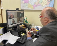 A Secretaria de Estado da Saúde (Sesa) participou da primeira videoconferência do Webinar da Federação das Santas Casas de Misericórdia e Hospitais Beneficentes do Paraná (Femipa) 2021 nesta terça-feira (18)