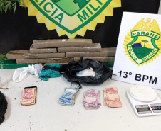PM desmantela esquema de tráfico de drogas no Bairro Alto e cumpre 13 Mandados de Prisão e seis de Busca e Apreensão na Capital e RMC  -  Curitiba, 20 de maio de 2021. Operação Iracema  - Foto: Soldado Amanda Morais