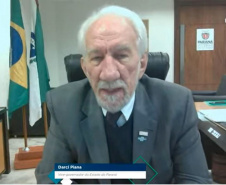 O Banco Regional de Desenvolvimento do Extremo Sul (BRDE) lançou nesta segunda-feira (31) a segunda edição do BRDE Labs, um programa que tem o objetivo de capacitar e acelerar o desenvolvimento do Estado do Paraná aproximando as startups do Governo, Universidade, Indústrias e o BRDE. Na foto, o vice-governador Darci Piana 
 -  Curitiba, 01/06/2021  -  Foto: Julia Beatriz Duda/BRDE