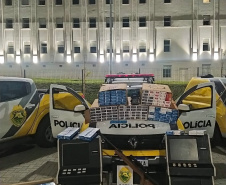 Segurança apreende arma e munições durante fiscalização de medidas sanitárias na Capital. Foto:SESP