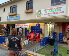Com fiscalizações mais intensas, promovidas pelas polícias Militar e Civil, 20 pontos comerciais foram interditados e 714 pessoas encaminhadas por infringir medidas sanitárias de prevenção ao coronavírus no Paraná no feriado de Corpus Christi. O balanço da Secretaria da Segurança Pública registra dados de quinta-feira (03) a domingo (06).  -  Curitiba, 07/06/2021  -  Foto: SESP/PR