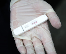 A Secretaria de Estado da Saúde (Sesa) está enviando 85 mil testes rápidos imunocromatográficos para pesquisa do antígeno viral SARS-CoV-2 e 640 oxímetros aos municípios sede das 22 Regionais de Saúde, quatro municípios de fronteira, além de todos os municípios do litoral do Paraná. O objetivo é fortalecer o rastreio, monitoramento e isolamento de contatos relacionados à Covid-19.  -  Curitiba, 09/06/2021  -  Foto: Clevis Massolla