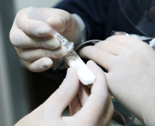 A Secretaria de Estado da Saúde (Sesa) está enviando 85 mil testes rápidos imunocromatográficos para pesquisa do antígeno viral SARS-CoV-2 e 640 oxímetros aos municípios sede das 22 Regionais de Saúde, quatro municípios de fronteira, além de todos os municípios do litoral do Paraná. O objetivo é fortalecer o rastreio, monitoramento e isolamento de contatos relacionados à Covid-19.  -  Curitiba, 09/06/2021  -  Foto: Clevis Massolla