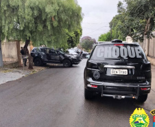 Polícia Militar e Ministério Público cumprem 45 mandados de prisão e apreendem fuzil e coletes balísticos no interior do estado  -  Curitiba, 10/06/2021  -  Foto: PMPR/SESP-PR