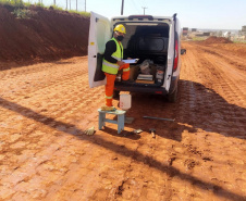 Obras da duplicação da BR 277 em Guarapuava -  Curitiba, 10/06/2021  -  Foto: Divulgação DER