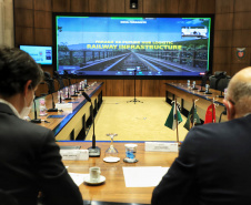 Reunião Nova Ferroeste com o Consulado da China  -  Curitiba, 11/06/2021  -  Foto: José Fernando Ogura/AEN