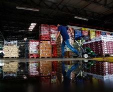 O governador Carlos Massa Ratinho Junior participou nesta sexta-feira (11), em Cambé, no Norte do Estado, da inauguração do Muffato Foods, um dos mais modernos centros de processamento de alimentos do Paraná, que recebeu investimento de R$ 170 milhões.Foto: Jonathan Campos/AEN