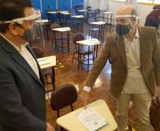 A Controladoria-Geral do Estado (CGE) visitou locais de prova do Concurso da Polícia Militar, no domingo (13), para verificar protocolos de segurança adotados pelo Núcleo de Concursos da Universidade Federal do Paraná (UFPR)