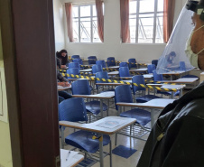 A Controladoria-Geral do Estado (CGE) visitou locais de prova do Concurso da Polícia Militar, no domingo (13), para verificar protocolos de segurança adotados pelo Núcleo de Concursos da Universidade Federal do Paraná (UFPR)