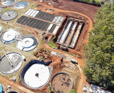 ETE Norte Sanepar Londrina.  -  Foto Gilson Abreu