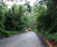 O Departamento de Estradas de Rodagem do Paraná (DER/PR) homologou o resultado da licitação para pavimentar a PR-160, entre Imbaú e Reserva, na região dos Campos Gerais  -  Curitiba, 16/06/2021  -  Foto: DER/PR