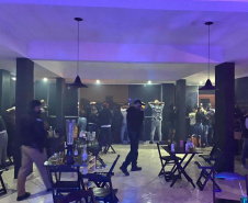 Mais de 800 pessoas são encontradas em festas clandestinas e pontos comerciais da Capital durante fiscalização da AIFU.Foto:SESP