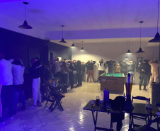 Mais de 800 pessoas são encontradas em festas clandestinas e pontos comerciais da Capital durante fiscalização da AIFU.Foto:SESP