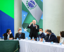 Governador Carlos Massa Ratinho Junior durante solenidade Geração de Energia Limpa - Secretária de Estado do Desenvolvimento Sustentável e do Turismo-SEDEST -  Curitiba, 05/07/2021  -  Foto: José Fernando Ogura/AEN