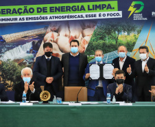 Governador Carlos Massa Ratinho Junior durante solenidade Geração de Energia Limpa - Secretária de Estado do Desenvolvimento Sustentável e do Turismo-SEDEST -  Curitiba, 05/07/2021  -  Foto: José Fernando Ogura/AEN