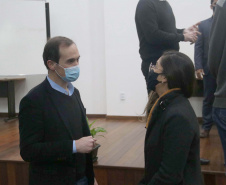 Integrantes do Ministério da Justiça fazem visita técnica na Polícia Científica do Paraná e discutem procedimentos sobre cadeia de custódia
Foto:SESP/PR