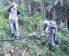 A empresa pública Portos do Paraná, através de seu programa de Educação Ambiental, em parceria com a Prefeitura de Paranaguá, começou a implantação da segunda fase do projeto de readequação dos microssistemas de abastecimento de água nas comunidades ilhadas da baía de Paranaguá, que estão na área de influência do porto.  -  Paranaguá, 08/07/2021  -  Foto: Pier Paolo/Portos do Paraná