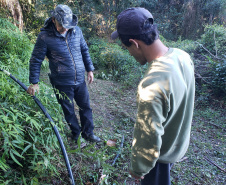 A empresa pública Portos do Paraná, através de seu programa de Educação Ambiental, em parceria com a Prefeitura de Paranaguá, começou a implantação da segunda fase do projeto de readequação dos microssistemas de abastecimento de água nas comunidades ilhadas da baía de Paranaguá, que estão na área de influência do porto.  -  Paranaguá, 08/07/2021  -  Foto: Pier Paolo/Portos do Paraná