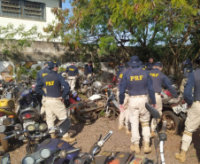 Em operação conjunta, PRF identifica veículos roubados ou furtados em pátio do Detran.  -  Curitiba, 13/07/2021  -  Foto: Detran-PR