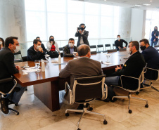 O governador Carlos Massa Ratinho Junior autorizou a liberação de R$ 1.704.800,00 para a compra de novos maquinários para São Jerônimo da Serra  -  Curitiba, 14/07/2021  -  Foto: Jonathan Campos/AEN
