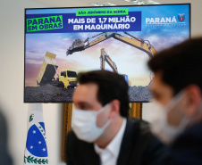 O governador Carlos Massa Ratinho Junior autorizou a liberação de R$ 1.704.800,00 para a compra de novos maquinários para São Jerônimo da Serra  -  Curitiba, 14/07/2021  -  Foto: Jonathan Campos/AEN