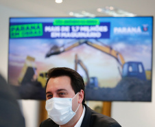 O governador Carlos Massa Ratinho Junior autorizou a liberação de R$ 1.704.800,00 para a compra de novos maquinários para São Jerônimo da Serra  -  Curitiba, 14/07/2021  -  Foto: Jonathan Campos/AEN