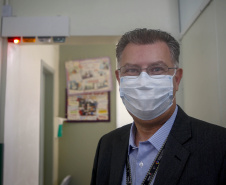 Geci Labres de Souza, diretor-geral do Hospital do Trabalhador  -  Curitiba, 15/07/2021  -  Foto: Gilson Abre/AEN