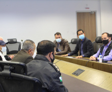 A Secretaria da Segurança Pública do Paraná e a Prefeitura de Guaratuba, litoral do paranaense, vão compartilhar informações gerais e de segurança, conforme o Termo de Cooperação Técnica da Secretaria da Segurança Pública do Paraná (SESP) assinado nesta sexta-feira (16/07)  -  Curitiba, 16/07/2021  -  Foto: SESP
