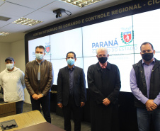A Secretaria da Segurança Pública do Paraná e a Prefeitura de Guaratuba, litoral do paranaense, vão compartilhar informações gerais e de segurança, conforme o Termo de Cooperação Técnica da Secretaria da Segurança Pública do Paraná (SESP) assinado nesta sexta-feira (16/07)  -  Curitiba, 16/07/2021  -  Foto: SESP