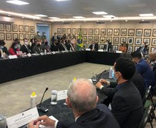 O Secretário de Estado da Segurança pública do Paraná, Romulo Marinho soares, participou nesta semana, em Brasília (DF), do encontro do Conselho Nacional de Secretários de Estado de Justiça, Cidadania, Direitos Humanos e Administração Penitenciária (Consej)