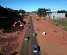 Obras do Trevo Gauchão e duplicação da PR-323, em Umuarama  -  Umuarama, 19/07/2021  -  Foto: Alessandro Vieira/AEN