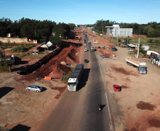 Obras do Trevo Gauchão e duplicação da PR-323, em Umuarama  -  Umuarama, 19/07/2021  -  Foto: Alessandro Vieira/AEN