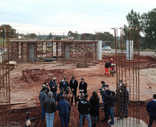 O secretário de Infraestrutura e Logística, Sandro Alex, inspeciona as obras do Trevo Gauchão e duplicação da PR-323, em Umuarama  -  Umuarama, 19/07/2021  -  Foto: Alessandro Vieira