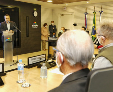 O secretário de Estado da Saúde, Beto Preto acompanha o ministro da Saúde, Marcelo Queiroga, nesta terça-feira (20) na Itaipu Binacional  em Foz do Iguaçu. Foto: Gilson Abreu/AEN