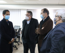 Comitiva da Segurança Pública de São Paulo visita SESP Paraná e reforça parcerias na área. Foto: SESP