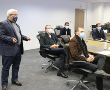 Comitiva da Segurança Pública de São Paulo visita SESP Paraná e reforça parcerias na área. Foto: SESP