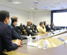 Comitiva da Segurança Pública de São Paulo visita SESP Paraná e reforça parcerias na área. Foto: SESP