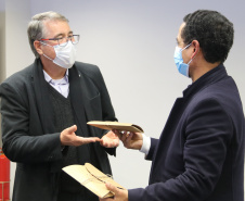 Comitiva da Segurança Pública de São Paulo visita SESP Paraná e reforça parcerias na área. Foto: SESP