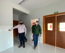 O secretário estadual da Saúde, Beto Preto, visitou as novas instalações da Unidade de Coleta e Transfusão (UCT) de Toledo, vinculada ao Hemepar.  Toledo, 21/07/2021  -  Foto: Gustavo Marçal/SESA