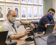 Com a promoção de workshops com prestadores de serviços portuários, equipe da Diretoria de Meio Ambiente da empresa pública visa aperfeiçoar os procedimentos para promover segurança ambiental, saúde e segurança no trabalho. -  Paranaguá, 22/07/2021  -  Foto: Claudio Neves/Portos do Paraná