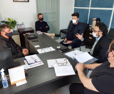 PAULO FRONTIN  -  O diretor-presidente da Fomento Paraná, Heraldo Neves, o diretor de Mercado, Vinícius Rocha, e a assessora de Relações Institucionais, Emilia Belinati, percorreram municípios dos Campos Gerais, do sul e sudeste do estado nesta quinta (22) e sexta-feira (23) para encontros com prefeitos, gestores e associações comerciais.  -  Curitiba, 23/07/2021  -  Foto: Fomento Paraná