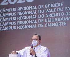 UEM ultrapassa marca de 77 mil profissionais formados em graduações. Outorga coletiva de grau conferida pelo reitor Julio Damasceno  -  Maringá, 26/07/2021  -  Foto: UEM