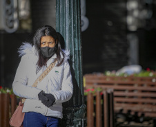 29/07/2021 - Imagens frio em Curitiba
Foto Gilson Abreu/AEN